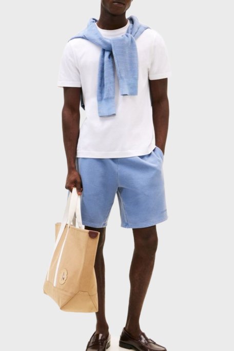 Tommy Hilfiger % 100 Pamuk Regular Fit Bisiklet Yaka Erkek T Shirt MW0MW39779 YBR BEYAZ - Tommy Hilfiger (1)