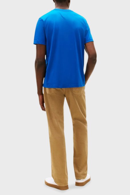 Tommy Hilfiger % 100 Pamuk Regular Fit Bisiklet Yaka Erkek T Shirt MW0MW39995 C3D MAVİ - Tommy Hilfiger (1)