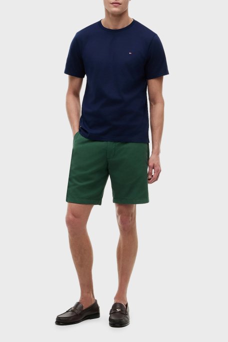 Tommy Hilfiger % 100 Pamuk Regular Fit Bisiklet Yaka Erkek T Shirt MW0MW39995 DCC LACİVERT - Tommy Hilfiger (1)