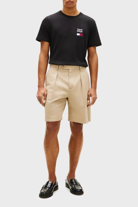 Tommy Hilfiger % 100 Pamuk Regular Fit Bisiklet Yaka Erkek T Shirt MW0MW42367 BDS SİYAH - Tommy Hilfiger (1)