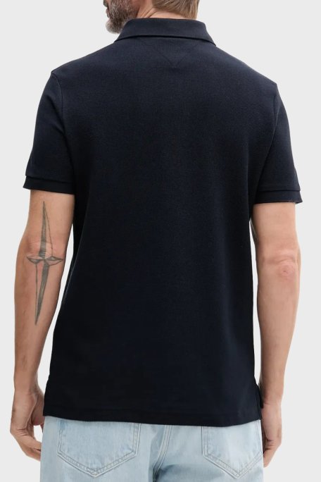 Tommy Hilfiger % 100 Pamuk Regular Fit Düğmeli Erkek Polo Yaka T Shirt MW0MW33167 DW5 LACİVERT - Tommy Hilfiger (1)