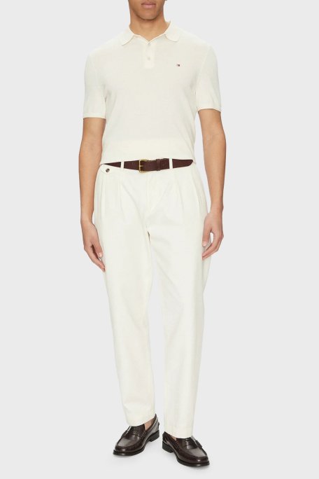 Tommy Hilfiger % 100 Pamuk Regular Fit Düğmeli Erkek Polo Yaka T Shirt MW0MW37396 Z00 AÇIK BEJ - Tommy Hilfiger (1)