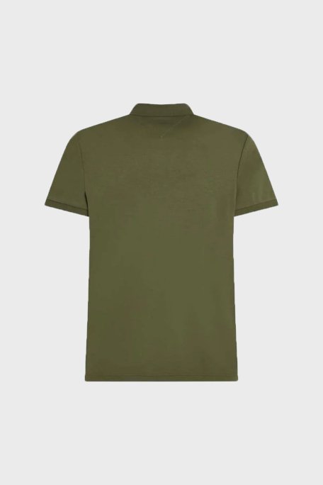 Tommy Hilfiger % 100 Pamuk Regular Fit Düğmeli Erkek Polo Yaka T Shirt MW0MW39994 L01 YEŞİL - Tommy Hilfiger (1)