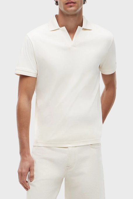 Tommy Hilfiger % 100 Pamuk Regular Fit Erkek Polo Yaka T Shirt MW0MW42745 Z00 AÇIK BEJ - Tommy Hilfiger