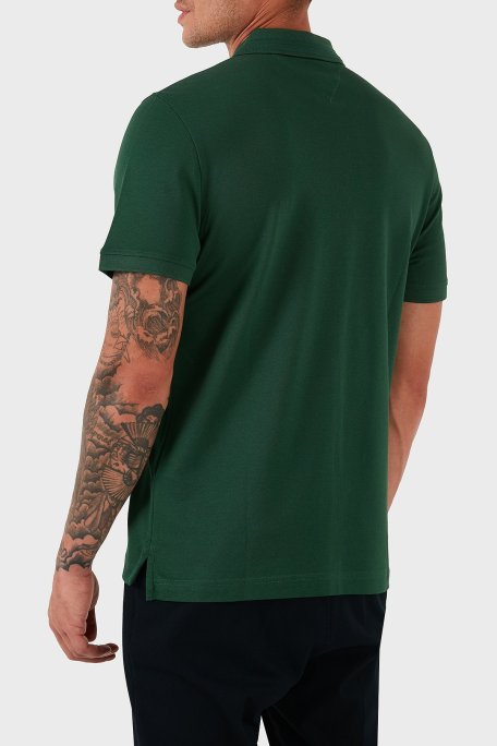 Tommy Hilfiger % 100 Pamuk Regular Fit Fermuarlı Erkek Polo Yaka T Shirt MW0MW38473 L2N YEŞİL - Tommy Hilfiger (1)