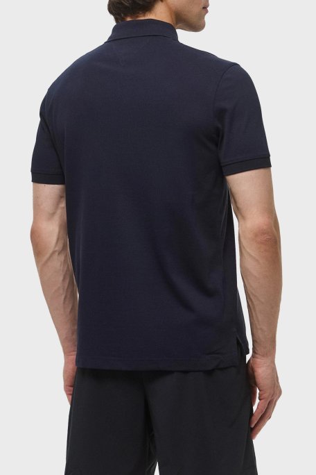 Tommy Hilfiger % 100 Pamuk Regular Fit Fermuarlı Erkek Polo Yaka T Shirt MW0MW38746 DW5 LACİVERT - Tommy Hilfiger (1)