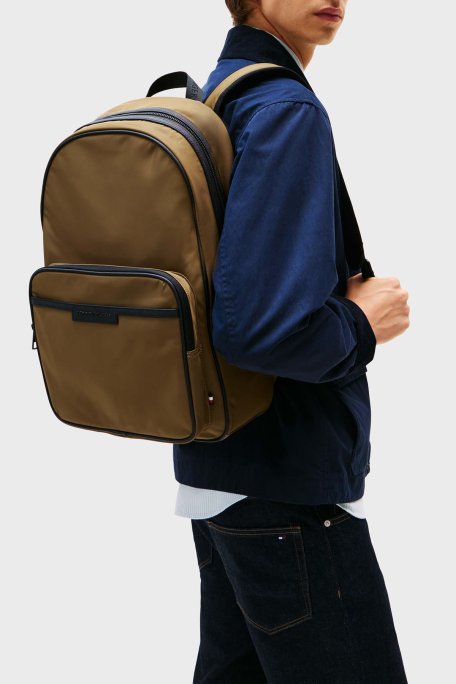 Tommy Hilfiger Ayarlanabilir Askılı Logolu Erkek Sırt Çantası AM0AM13464 GX4 KAHVE - Tommy Hilfiger (1)