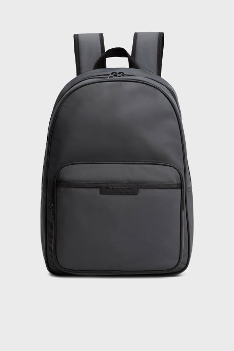 Tommy Hilfiger Ayarlanabilir Askılı Logolu Erkek Sırt Çantası AM0AM13464 PSM KOYU GRİ - Tommy Hilfiger