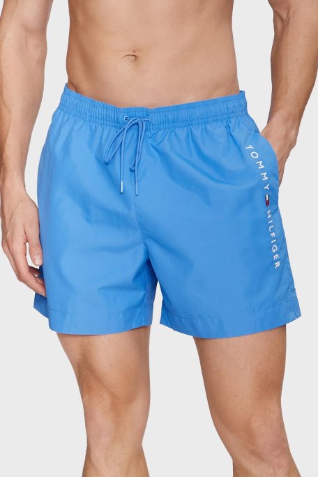 Tommy Hilfiger Cepli Erkek Mayo Short UM0UM03258 C30 MAVİ - Tommy Hilfiger