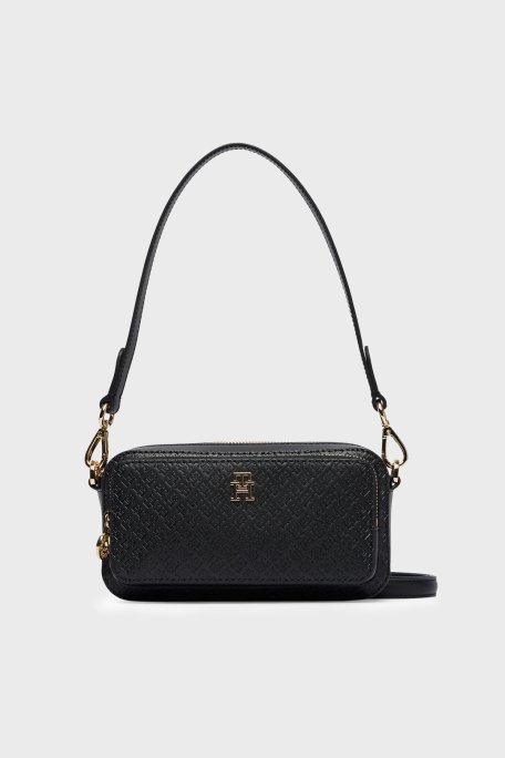 Tommy Hilfiger Çıkarılabilir Askılı Bayan Çanta AW0AW18414 BDS SİYAH - Tommy Hilfiger