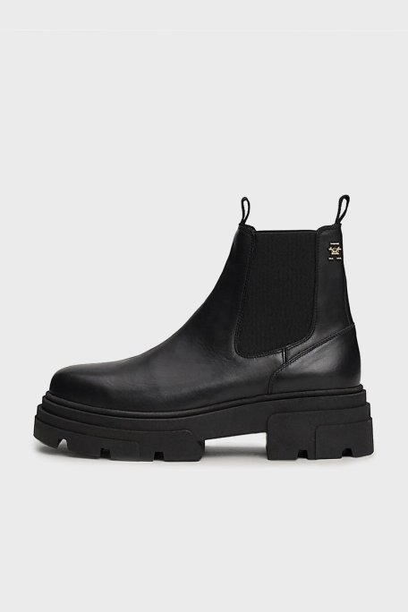 Tommy Hilfiger Deri Chelsea Bayan Bot FW0FW08089 BDS SİYAH - Tommy Hilfiger (1)
