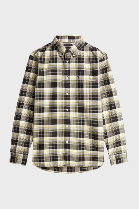 Tommy Hilfiger Ekoseli Pamuklu Regular Fit Uzun Kollu Erkek Gömlek MW0MW41678 0MD SİYAH - Tommy Hilfiger (1)