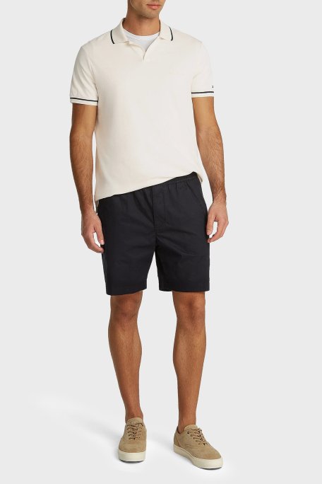 Tommy Hilfiger Esnek Pamuklu Logolu Regular Fit Düğmeli Erkek Polo Yaka T Shirt MW0MW39180 Z00 AÇIK BEJ - Tommy Hilfiger (1)