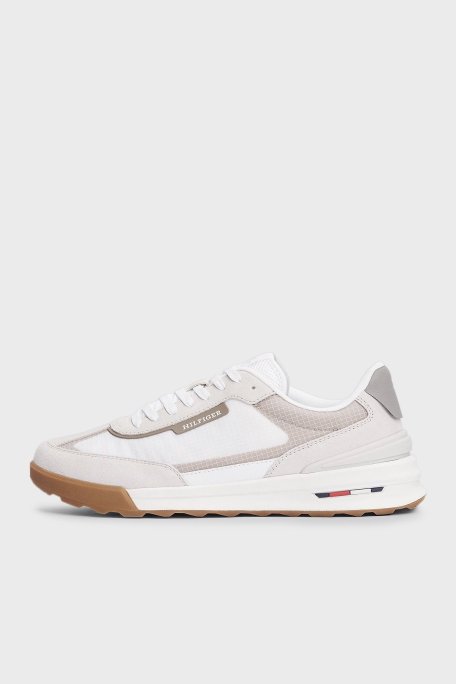 Tommy Hilfiger Hakiki Deri Logolu Erkek Ayakkabı FM0FM05328 YBS BEYAZ - Tommy Hilfiger (1)