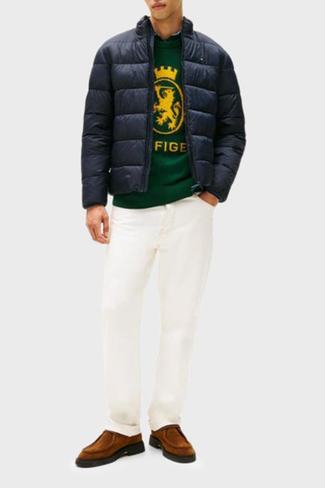 Tommy Hilfiger Kapitoneli Regular Fit Dik Yaka Erkek Mont MW0MW41982 DW5 LACİVERT - Tommy Hilfiger (1)