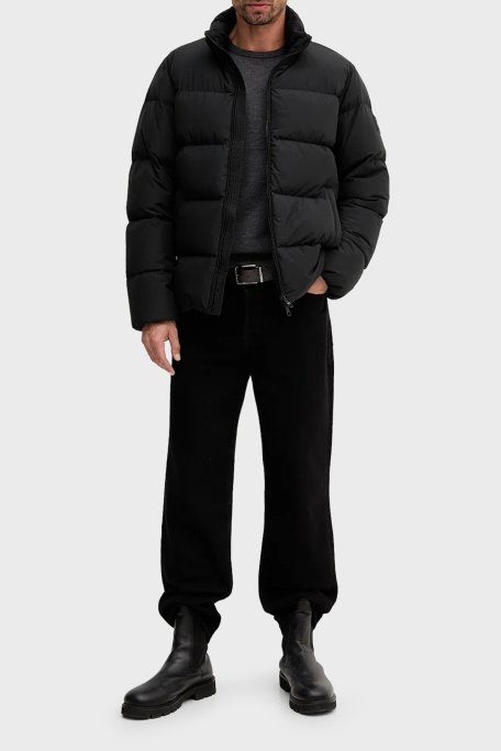 Tommy Hilfiger Kapitoneli Regular Fit Dik Yaka Şişme Erkek Mont MW0MW40615 BDS SİYAH - Tommy Hilfiger (1)