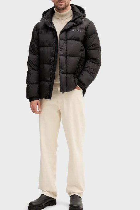 Tommy Hilfiger Kapitoneli Su İtici Regular Fit Şişme Erkek Mont MW0MW40613 BDS SİYAH - Tommy Hilfiger (1)