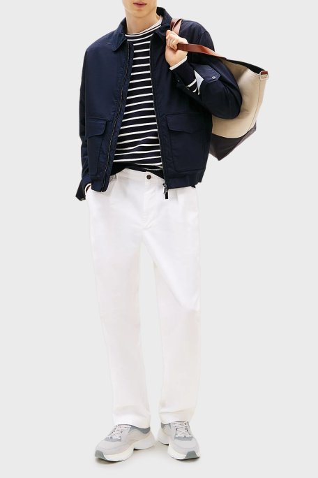 Tommy Hilfiger Kontrast Dokulu Sneaker Erkek Ayakkabı FM0FM05384 PQU GRİ - Tommy Hilfiger (1)