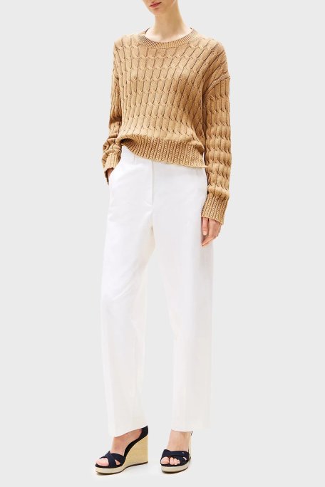 Tommy Hilfiger Logolu % 100 Pamuk Dolgu Topuklu Bayan Sandalet FW0FW08661 DW6 LACİVERT - Tommy Hilfiger (1)