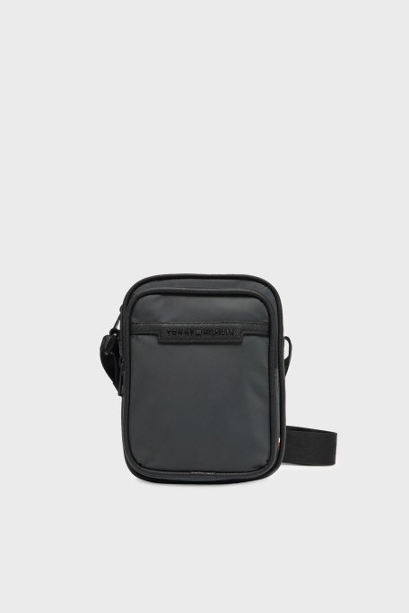 Tommy Hilfiger Logolu Ayarlanabilir Askılı Erkek Çanta AM0AM13465 PSM KOYU GRİ - Tommy Hilfiger