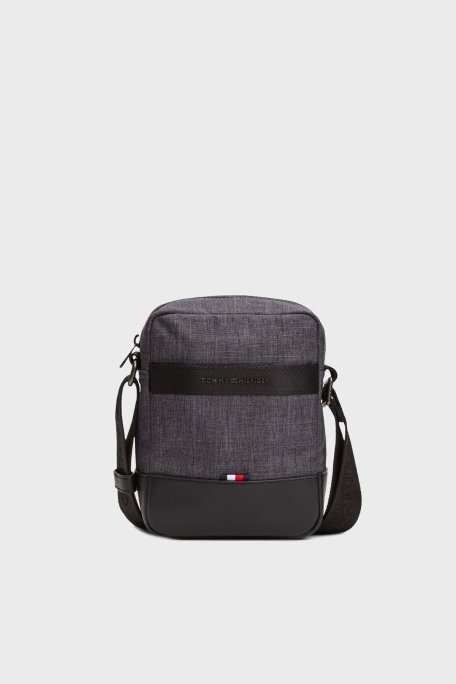 Tommy Hilfiger Logolu Ayarlanabilir Askılı Erkek Çanta AM0AM13582 0GJ SİYAH - Tommy Hilfiger