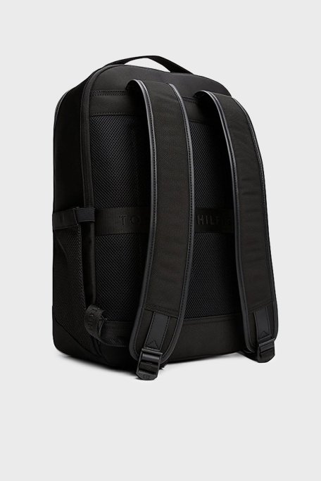 Tommy Hilfiger Logolu Ayarlanabilir Askılı Erkek Sırt Çantası AM0AM13469 BDS SİYAH - Tommy Hilfiger (1)