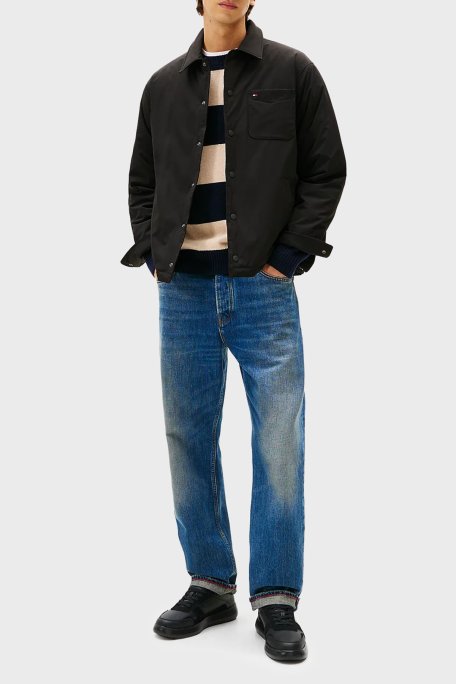 Tommy Hilfiger Logolu Bağcıklı Sneaker Erkek Ayakkabı FM0FM05636 BDS SİYAH - Tommy Hilfiger (1)