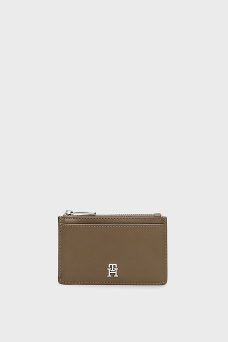 Tommy Hilfiger Logolu Kadın Kartlık AW0AW17735 R07 VİZON - Tommy Hilfiger