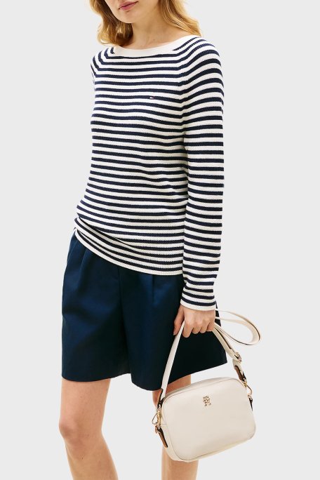 Tommy Hilfiger Logolu Çıkarılabilir Askılı Mini Kadın Çanta AW0AW17704 AEO BEJ - Tommy Hilfiger (1)