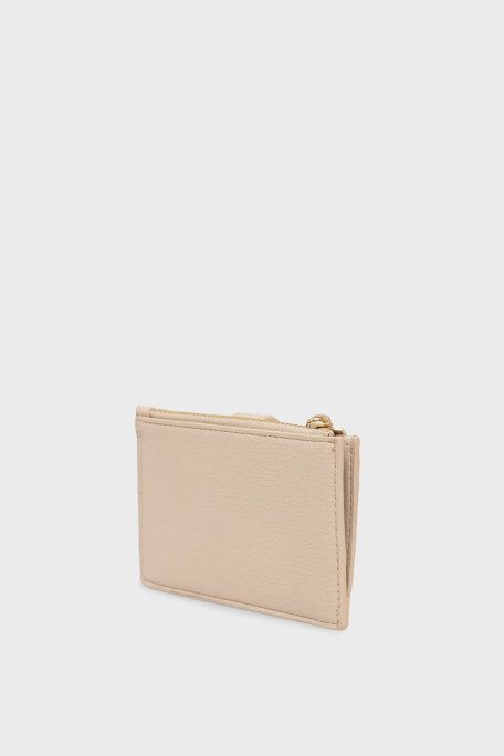Tommy Hilfiger Logolu Fermuar ve Çıtçıt Düğmeli Bayan Kartlık AW0AW18027 ACI BEJ - Tommy Hilfiger (1)