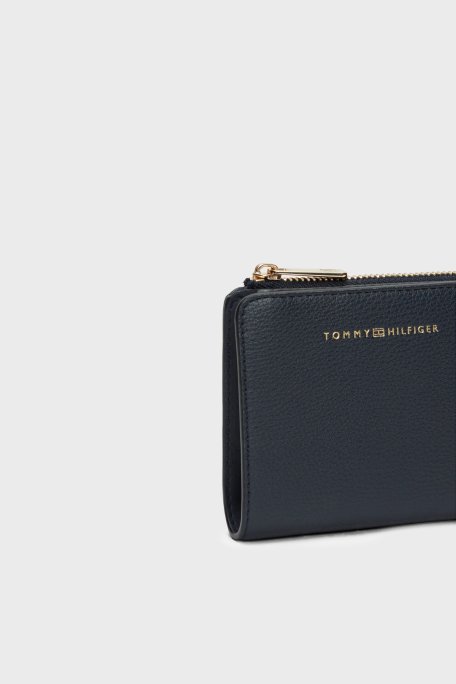 Tommy Hilfiger Logolu Fermuarlı Bayan Cüzdan AW0AW18124 DW6 LACİVERT - Tommy Hilfiger (1)