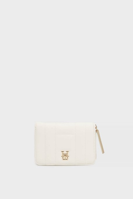 Tommy Hilfiger Logolu Fermuarlı Bayan Cüzdan W0AW17476 Z00 AÇIK BEJ - Tommy Hilfiger