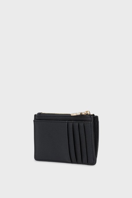 Tommy Hilfiger Logolu Fermuarlı Bayan Kartlık AW0AW17481 BDS SİYAH - Tommy Hilfiger (1)