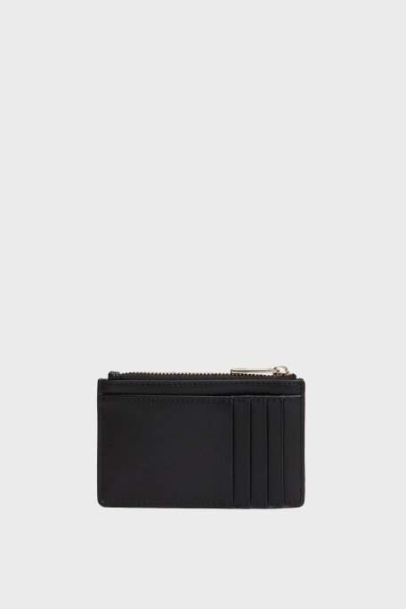 Tommy Hilfiger Logolu Fermuarlı Kadın Kartlık AW0AW17735 BDS SİYAH - Tommy Hilfiger (1)