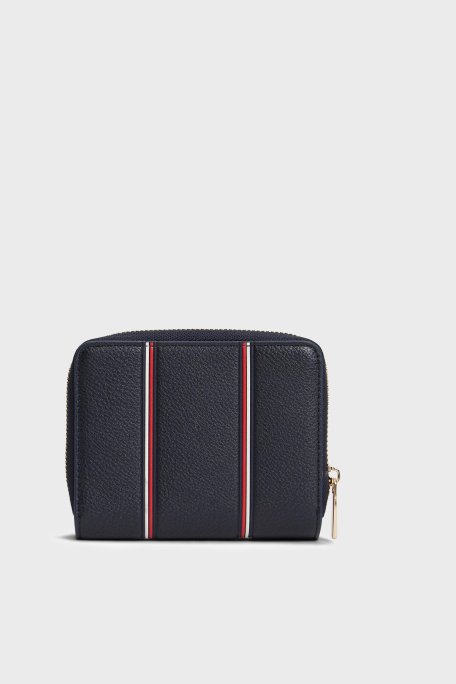 Tommy Hilfiger Logolu Fermuarlı Kadın Cüzdan AW0AW18653 DW6 LACİVERT - Tommy Hilfiger (1)