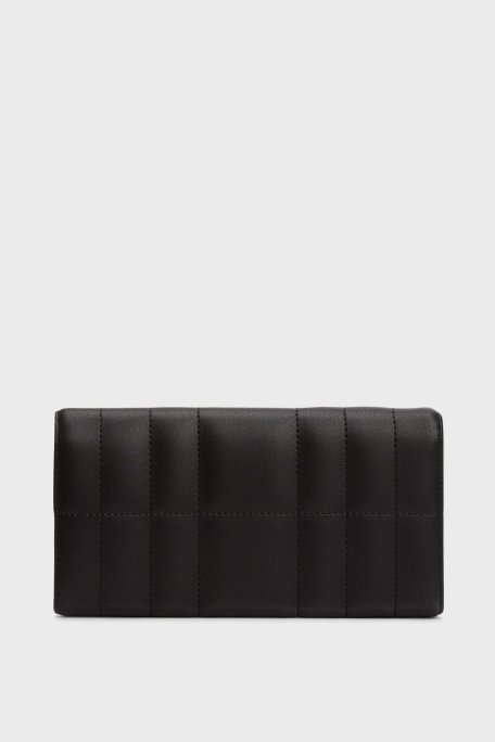 Tommy Hilfiger Logolu Kapaklı Portföy Bayan Cüzdan AW0AW17475 BDS SİYAH - Tommy Hilfiger (1)