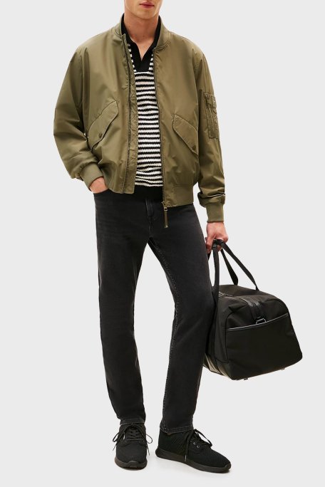 Tommy Hilfiger Logolu Örgü Spor Erkek Ayakkabı FM0FM05527 BDS SİYAH - Tommy Hilfiger (1)