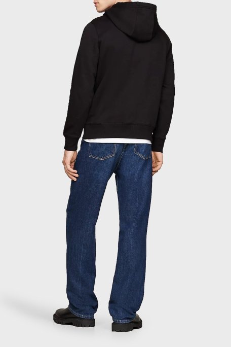 Tommy Hilfiger Logolu Pamuklu Regular Fit Kapüşonlu Erkek Sweat MW0MW37361 BDS SİYAH - Tommy Hilfiger (1)