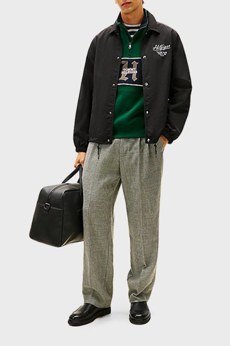 Tommy Hilfiger Logolu Regular Fit Çıtçıt Düğmeli Erkek Mont MW0MW41871 BDS SİYAH - Tommy Hilfiger (1)