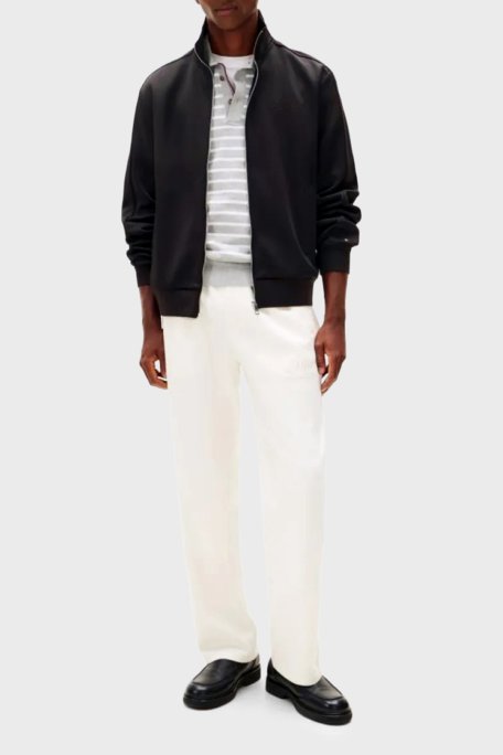 Tommy Hilfiger Logolu Regular Fit Dik Yaka Fermuarlı Erkek Sweat MW0MW41447 BDS SİYAH - Tommy Hilfiger (1)