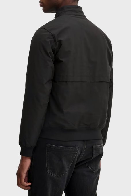 Tommy Hilfiger Logolu Relaxed Fit Dik Yaka Erkek Mont MW0MW37647 BDS SİYAH - Tommy Hilfiger (1)