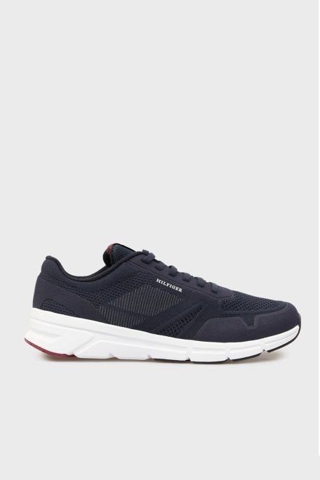 Tommy Hilfiger Logolu Sneaker Erkek Ayakkabı FM0FM05720 DW5 LACİVERT - Tommy Hilfiger