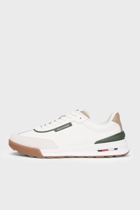 Tommy Hilfiger Logolu Sneaker Erkek Ayakkabı FM0FM05721 Z00 AÇIK BEJ - Tommy Hilfiger (1)