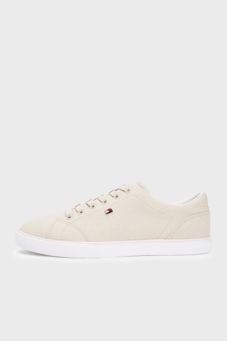 Tommy Hilfiger Logolu Sneaker Kadın Ayakkabı FW0FW09102 ACI BEJ - Tommy Hilfiger (1)