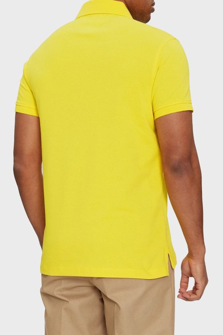Tommy Hilfiger Organik Pamuklu Slim Fit Erkek Polo Yaka T Shirt MW0MW17771 ZGR SARI - Tommy Hilfiger (1)