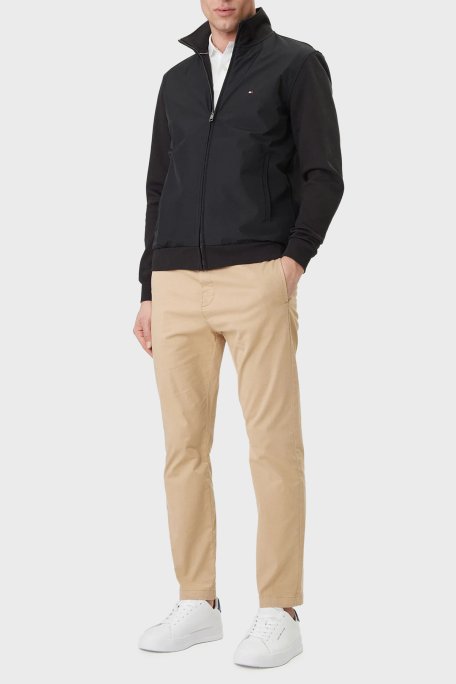 Tommy Hilfiger Pamuklu Regular Fit Dik Yaka Fermuarlı Erkek Sweat MW0MW41758 BDS SİYAH - Tommy Hilfiger (1)