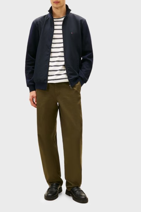 Tommy Hilfiger Pamuklu Regular Fit Dik Yaka Fermuarlı Erkek Sweat MW0MW41758 DW5 LACİVERT - Tommy Hilfiger (1)