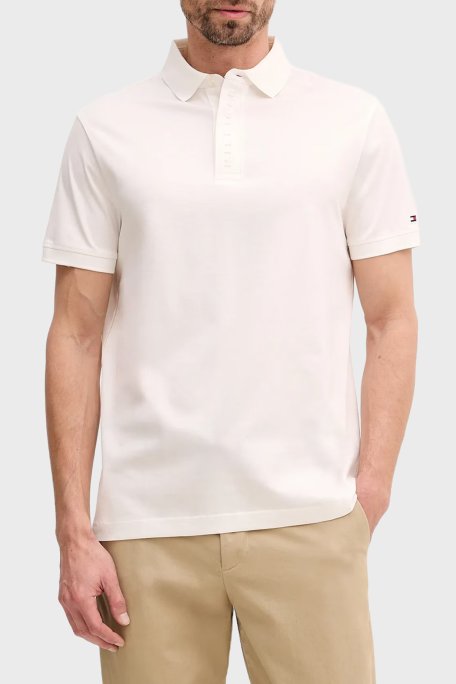 Tommy Hilfiger Pamuklu Regular Fit Düğmeli Erkek Polo Yaka T Shirt MW0MW41611 YBL BEYAZ - Tommy Hilfiger