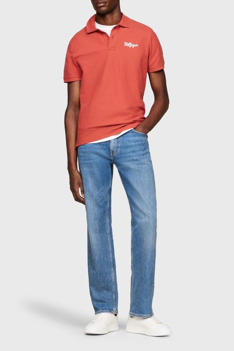 Tommy Hilfiger Pamuklu Regular Fit Erkek Polo Yaka T Shirt MW0MW35603 XM0 KİREMİT - Tommy Hilfiger (1)