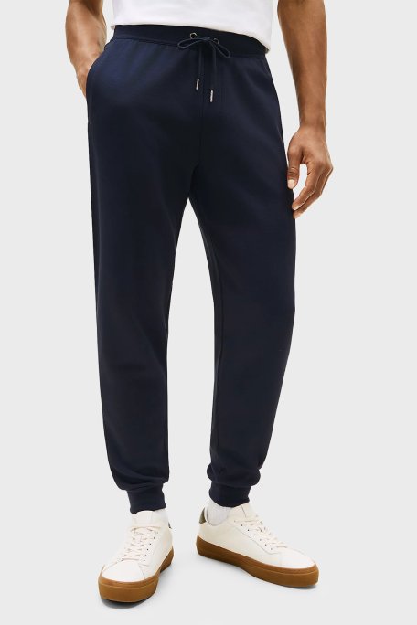 Tommy Hilfiger Pamuklu Regular Fit Logolu Normal Bel Erkek Eşofman Altı MW0MW42856 DW5 LACİVERT - Tommy Hilfiger